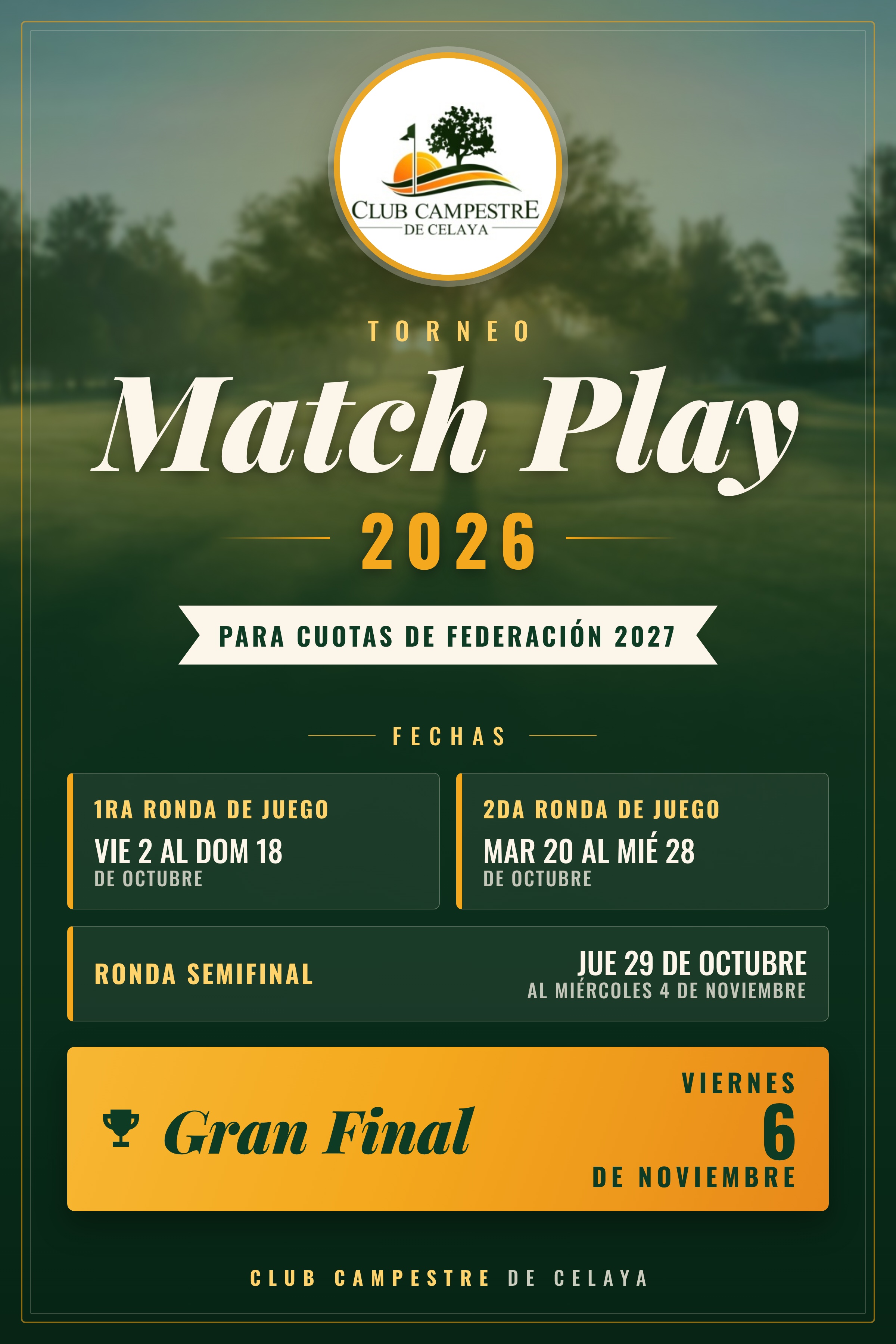 Torneo Match Play 2026